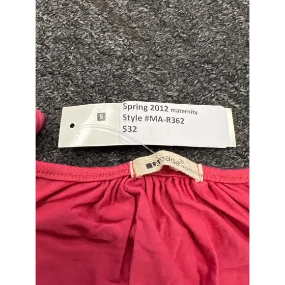 LA Made Maternity Pink V Neck Tank Mini Dress Size S NWT - Picture 3 of 7